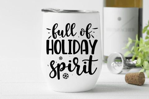 Christmas wine glass SVG Bundle SVG Regulrcrative 