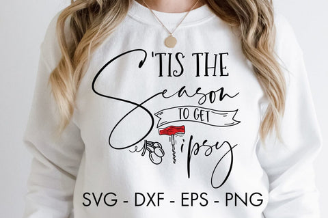 Christmas Wine SVG Bundle SVG Freeling Design House 