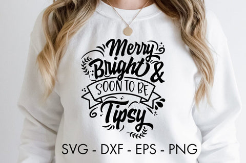 Christmas Wine SVG Bundle SVG Freeling Design House 