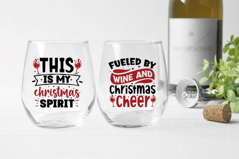 Christmas wine Svg bundle SVG Regulrcrative 