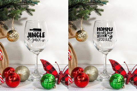 Christmas Wine SVG Bundle SVG Regulrcrative 