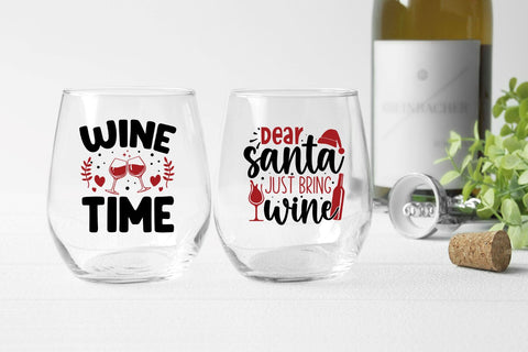 Christmas wine Svg bundle SVG Regulrcrative 