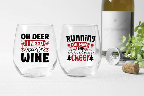 Christmas wine Svg bundle SVG Regulrcrative 
