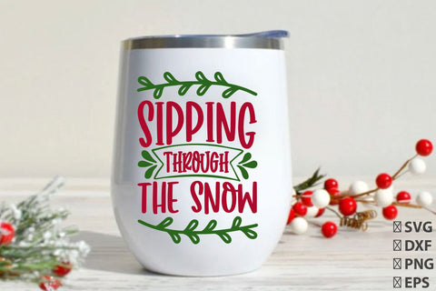 Christmas Wine SVG Bundle SVG Rupkotha 