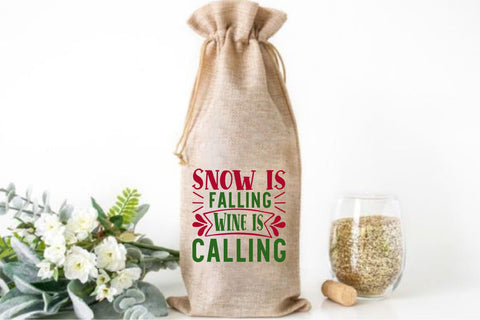 Christmas Wine SVG Bundle SVG Rupkotha 