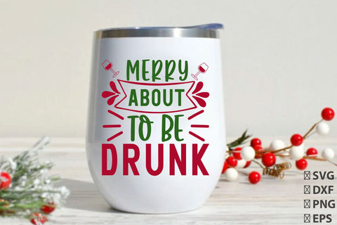 Christmas Wine SVG Bundle SVG Rupkotha 