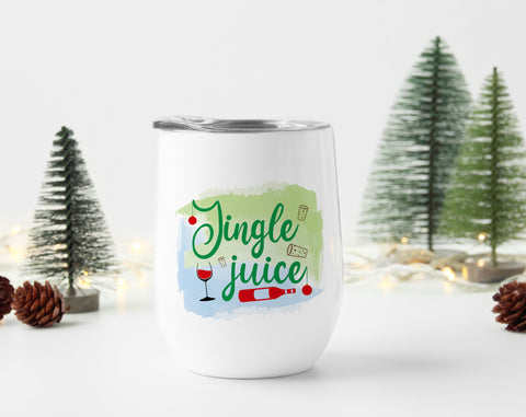 Christmas Wine Tumbler Sublimation Designs Bundle, 6 Designs, Christmas Wine Tumbler PNG Files, The More Wine The More Merry PNG, Jingle Juice PNG Sublimation HappyDesignStudio 