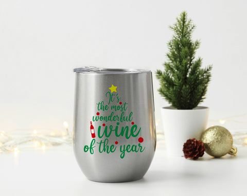 Mom Jingle Juice Christmas Wine Tumbler 20oz