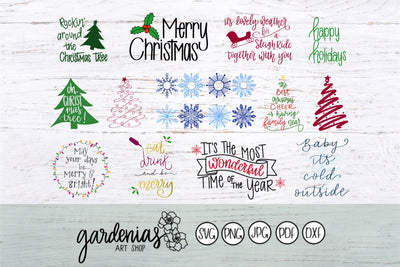 Christmas Winter Bundle SVG Gardenias Art Shop 