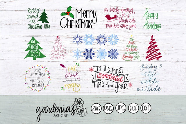 Christmas Winter Bundle SVG Gardenias Art Shop 