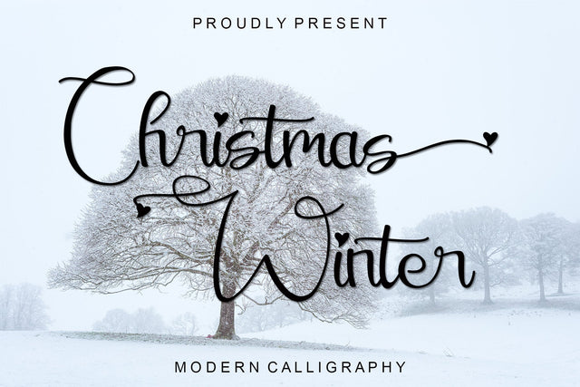Christmas Winter Font Afandi Studio 