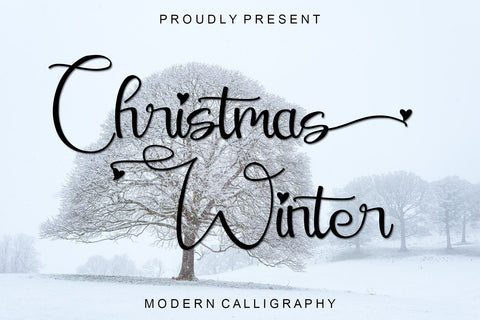 Christmas Winter Font Afandi Studio 