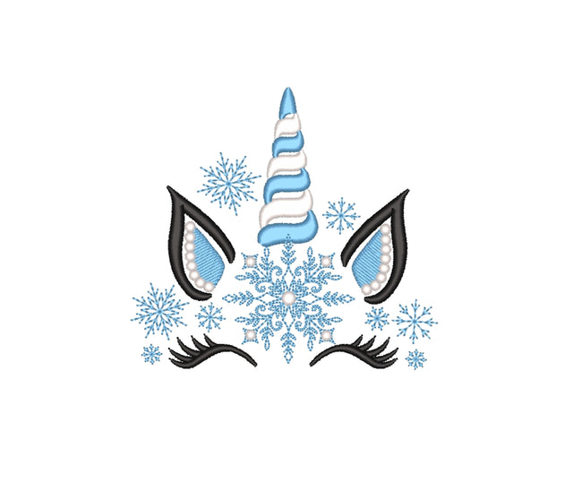 Christmas Winter Unicorn Embroidery Design, 3 sizes, Instant Download Embroidery/Applique DESIGNS Nino Nadaraia 