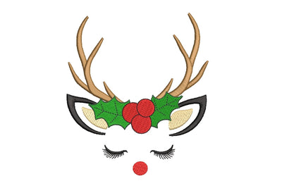 Christmas Winter Unicorn Embroidery Design, Holiday Embroidery Design, Merry Christmas, 4 sizes Embroidery/Applique DESIGNS ArtEMByNatalia 