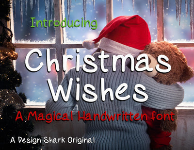 Christmas Wishes Font Design Shark