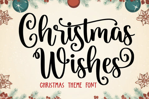 Christmas Wishes Font Mozarella 