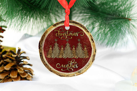 Christmas Wishes Ornament Sublimation I Christmas Ornament Sublimation Happy Printables Club 