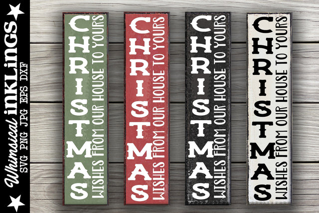 Christmas Wishes-Vertical SVG SVG Whimsical Inklings 