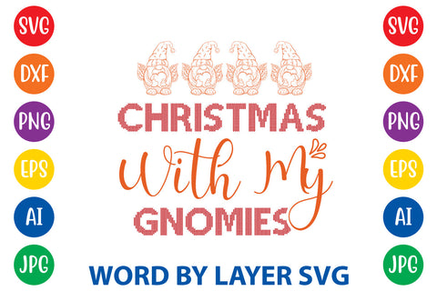 Christmas With My Gnomies, Gnome SVG SVG Rafiqul20606 