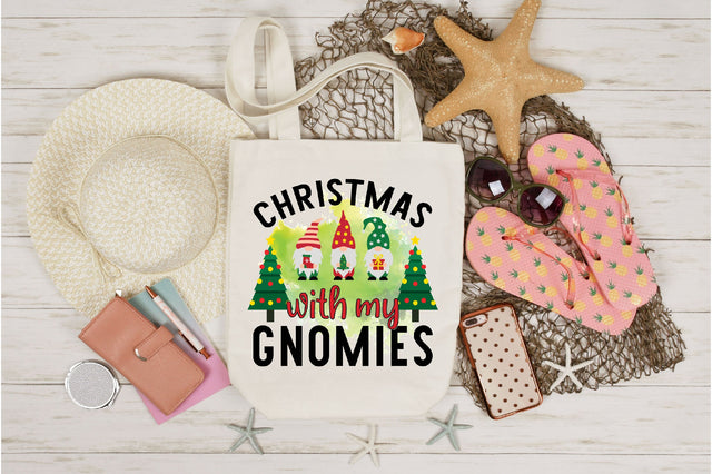 Christmas with my gnomies sublimation Sublimation SVGista 