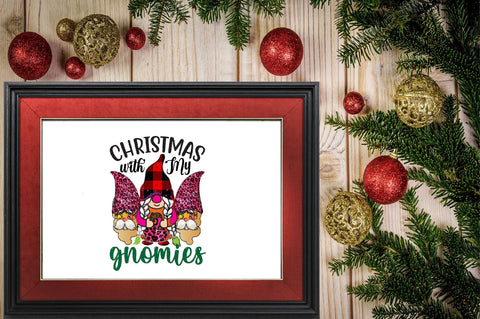 christmas with my gnomies Sublimation SVGArt 