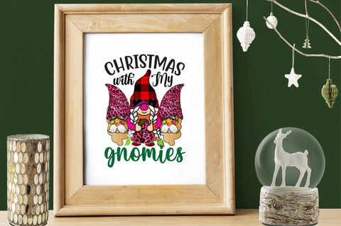 christmas with my gnomies Sublimation SVGArt 