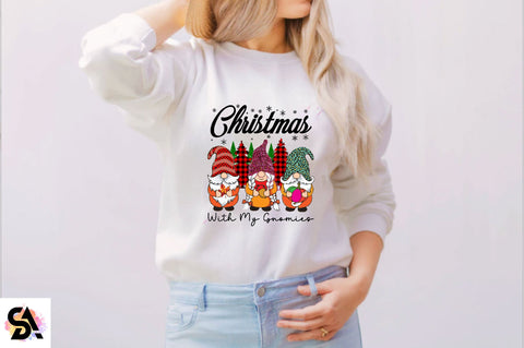 Christmas with My Gnomies Sublimation SVGArt 