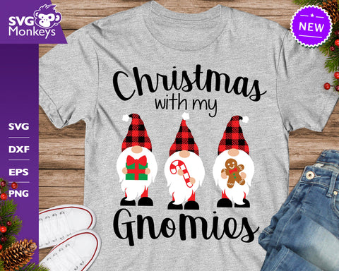 Christmas With My Gnomies Svg, Gnomes Svg, Christmas Gnome Svg SVG SvgMonkeys 