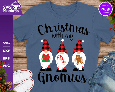 Christmas With My Gnomies Svg, Gnomes Svg, Christmas Gnome Svg SVG SvgMonkeys 
