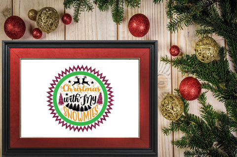 Christmas with My Snowmies Sublimation SVGArt 