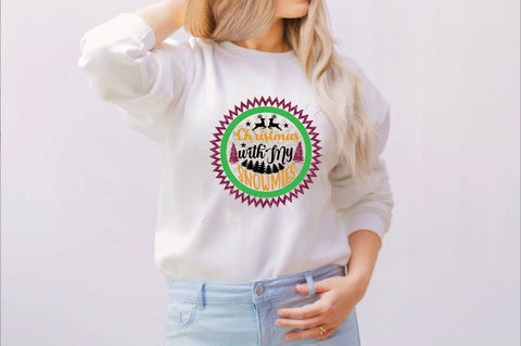 Christmas with My Snowmies Sublimation SVGArt 