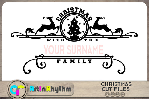 Christmas with the family SVG / Christmas decoration SVG SVG Artinrhythm shop 