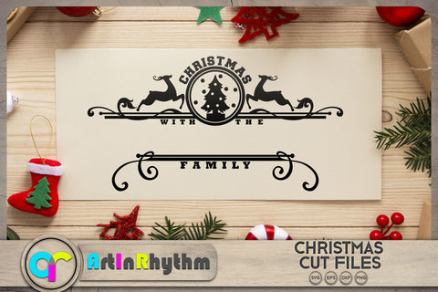 Christmas with the family SVG / Christmas decoration SVG SVG Artinrhythm shop 