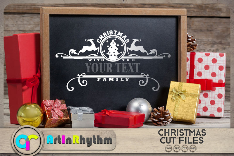Christmas with the family SVG / Christmas decoration SVG SVG Artinrhythm shop 