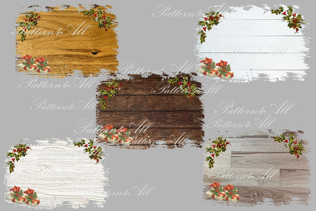 Christmas Wood Background,Digital Sublimation PNG Clipart Bundle, PNG Distressed Winter Sublimation Backsplash,Background PNG Wood Plank Sublimation ArtStudio 