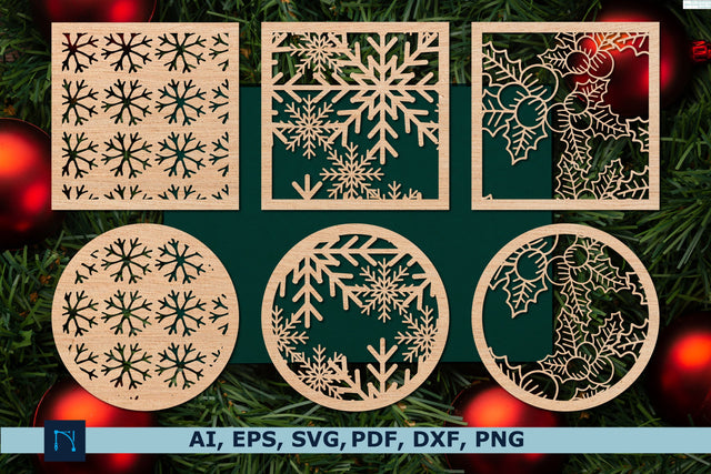 Christmas Wood Coastes bundle SVG SVG MD JOYNAL ABDIN 