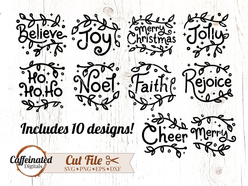 Christmas Words SVG Bundle - So Fontsy