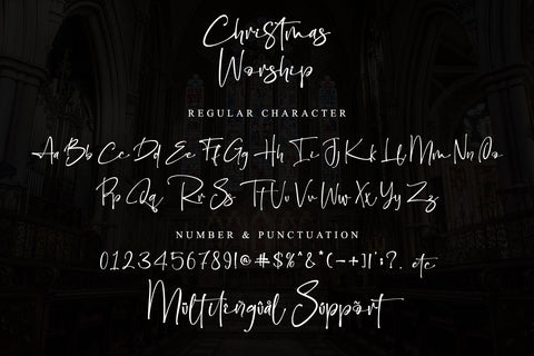 Christmas Worship Font Letterara 