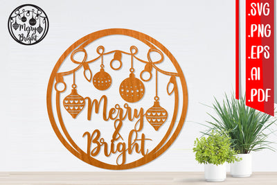 Christmas Wreath 2 - Svg Eps Ai Png Pdf SVG zafrans studio 
