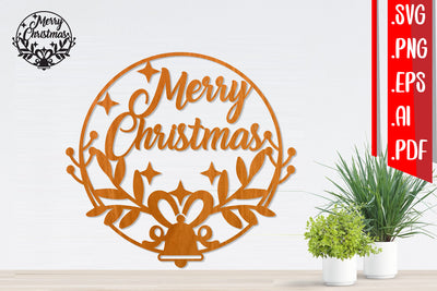 Christmas Wreath 5 - Svg Eps Ai Png Pdf SVG zafrans studio 