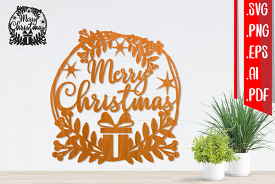 Christmas Wreath 7 - Svg Eps Ai Png Pdf SVG zafrans studio 