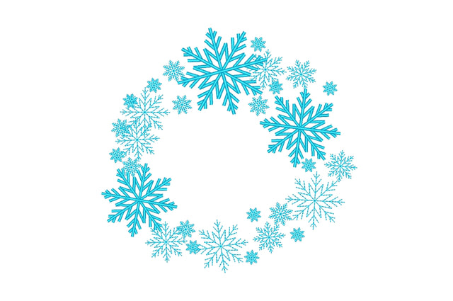 Christmas Wreath Machine Embroidery Design, 5 sizes, Instant Download Embroidery/Applique DESIGNS Nino Nadaraia 