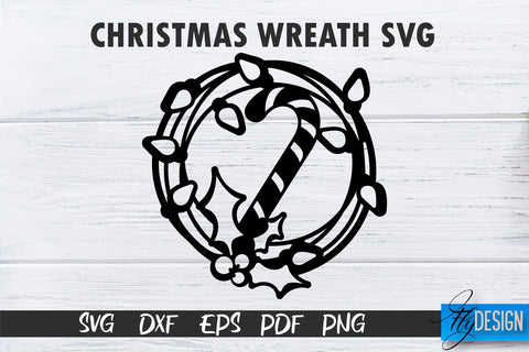 Christmas Wreath SVG Bundle | Xmas Designs | Christmas SVG SVG Fly Design 