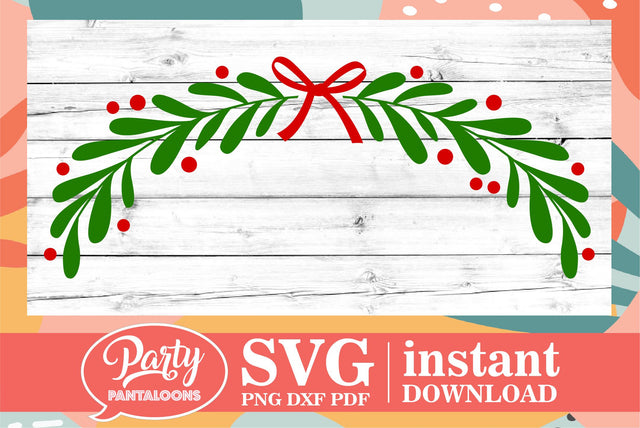 CHRISTMAS WREATH SVG | Christmas Svg SVG Partypantaloons 