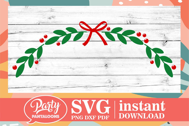 CHRISTMAS WREATH SVG | Christmas Svg SVG Partypantaloons 