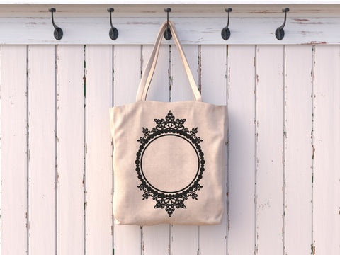 Christmas Wreath Svg, Frame Cut File, Snowflake Wreath Svg, Circle Monogram, Holiday Design Print, Christmas Ornament, Template, Cricut, Png SVG BogeliaVector 