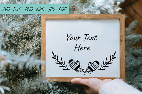 Christmas wreath SVG | Monogram Christmas | Winter Monogram SVG Irina Ostapenko 