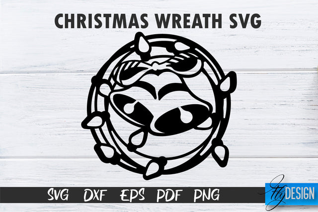 Christmas Wreath SVG | Xmas Designs | Christmas SVG SVG Fly Design 