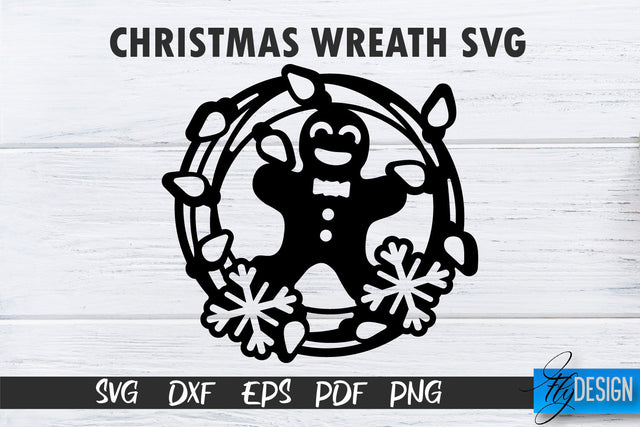 Christmas Wreath SVG | Xmas Designs | Christmas SVG SVG Fly Design 