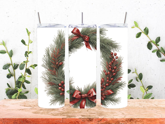 Christmas Wreaths 20oz Tumbler Sublimation Sublimation Creativeart88 
